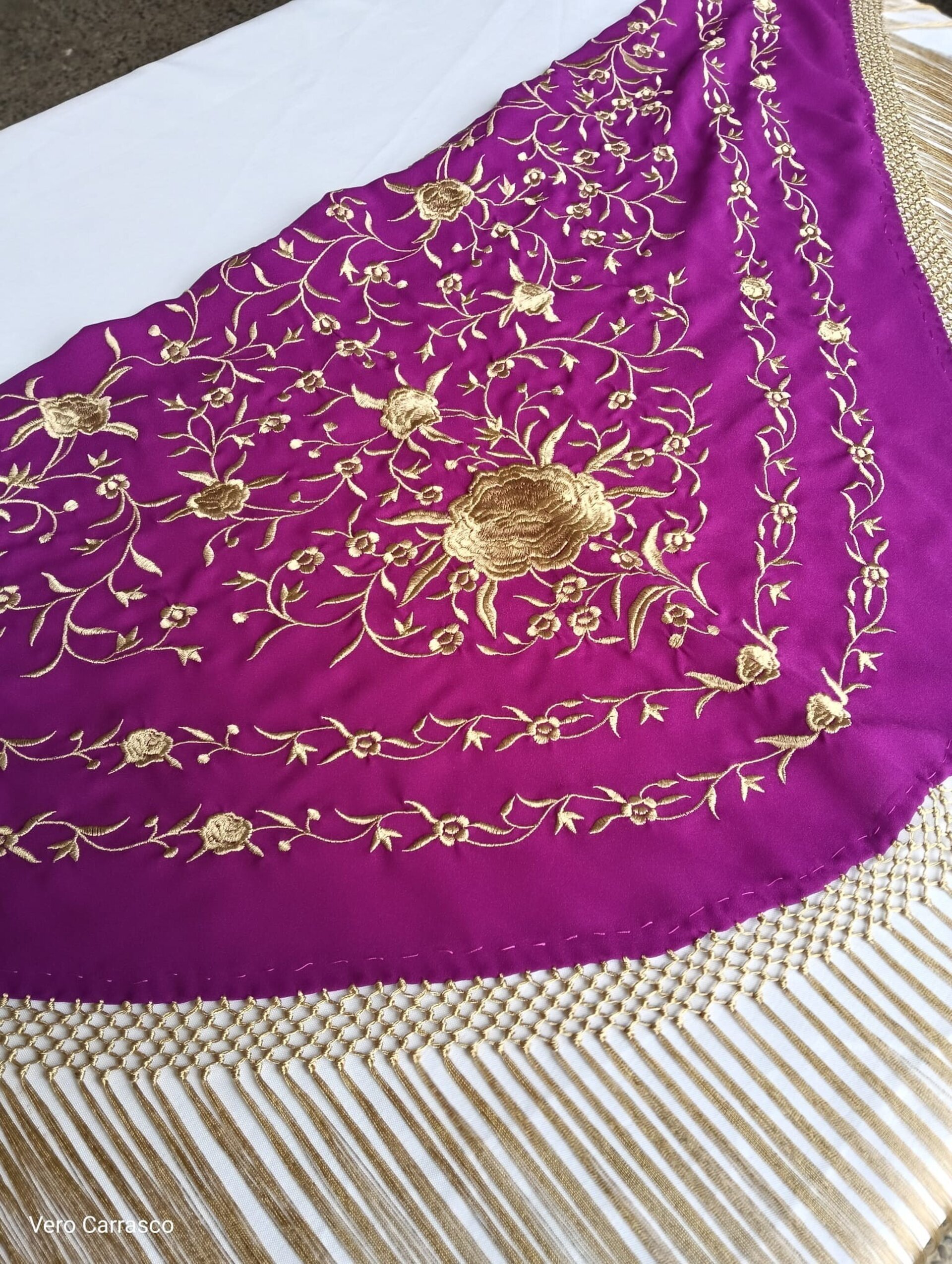 Mantón Julia buganvilla - 1