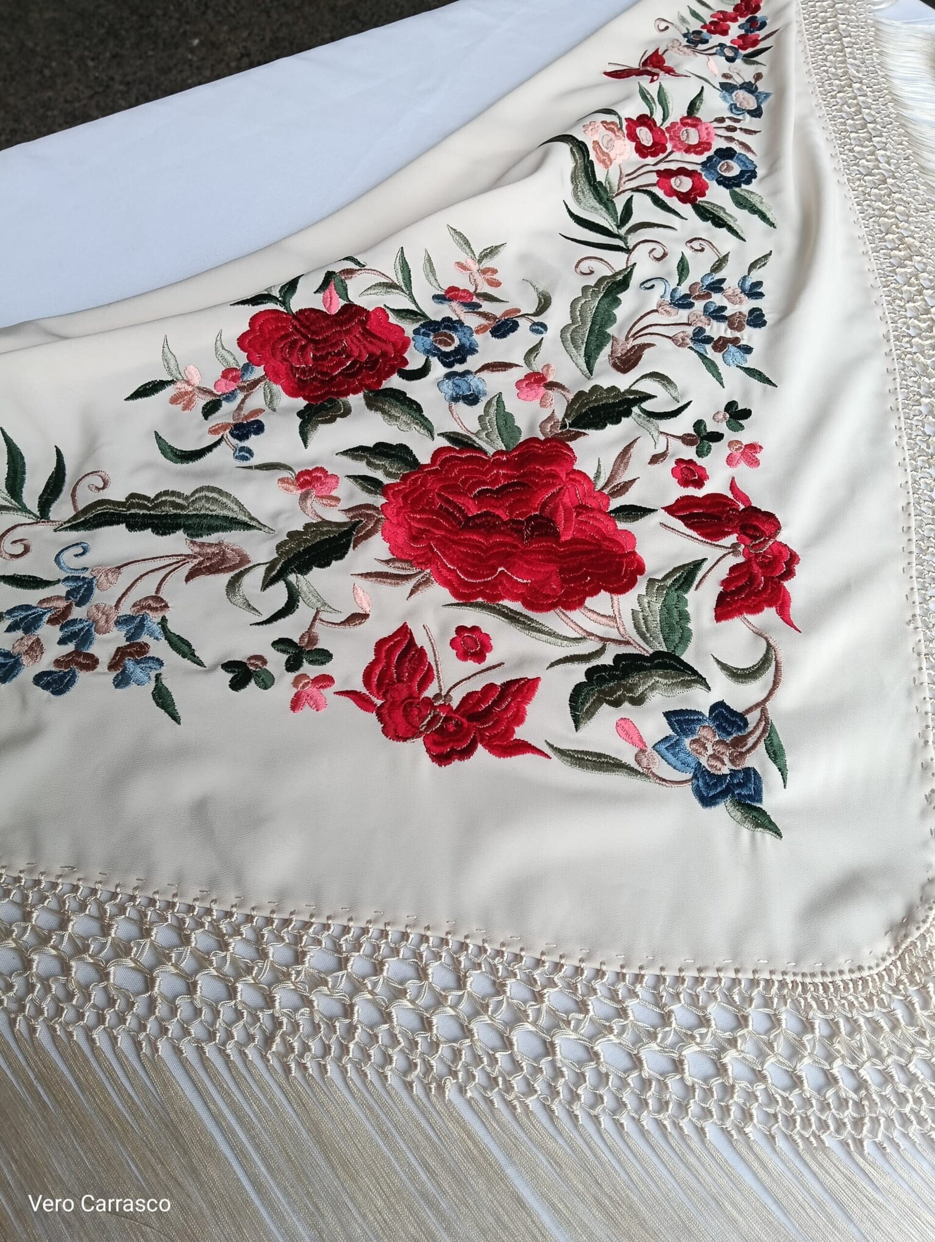 Mantón Carmen beige - 1